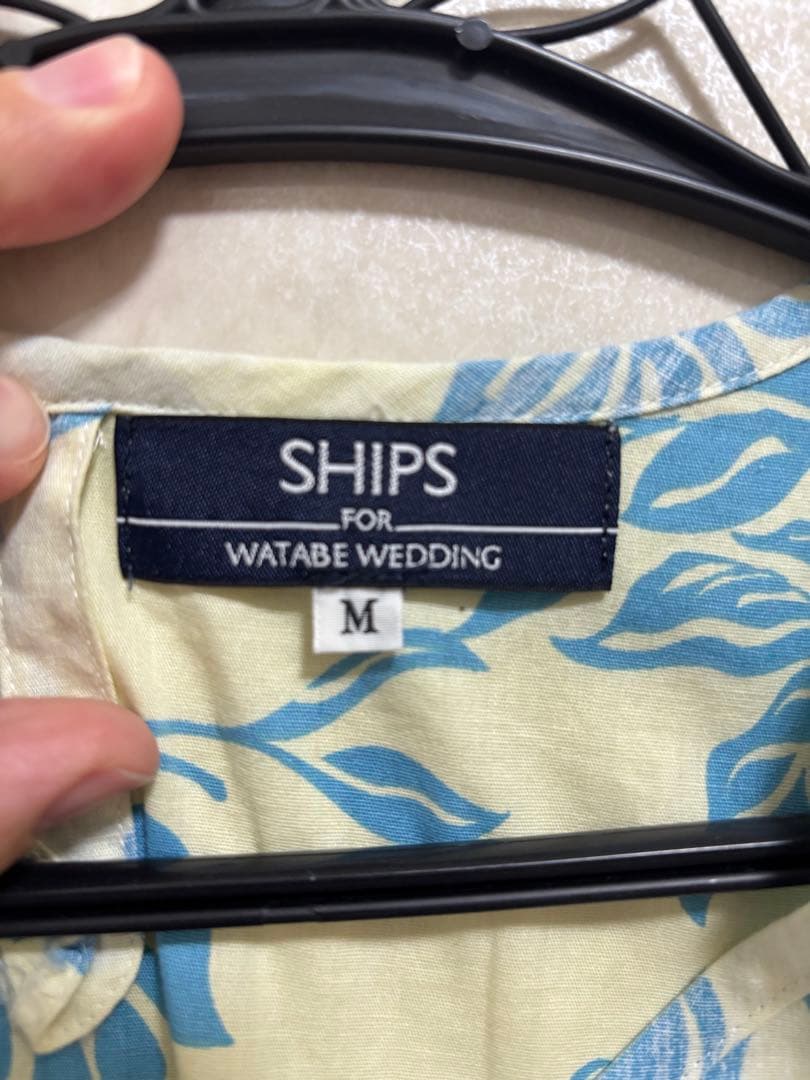 【Mサイズ】ワタベウェディング（ウエディング）　SHIPS　アロハ　ワンピース
