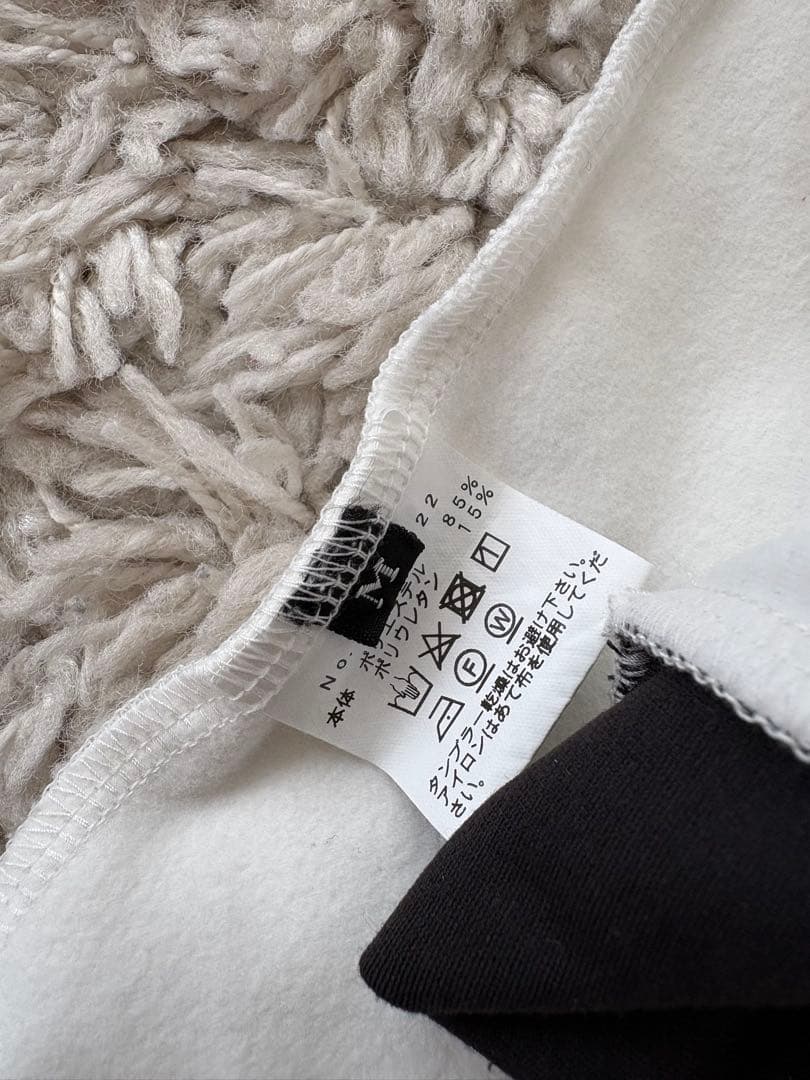8G SHOOT Logo Print Mock Neck サイズM 白黒