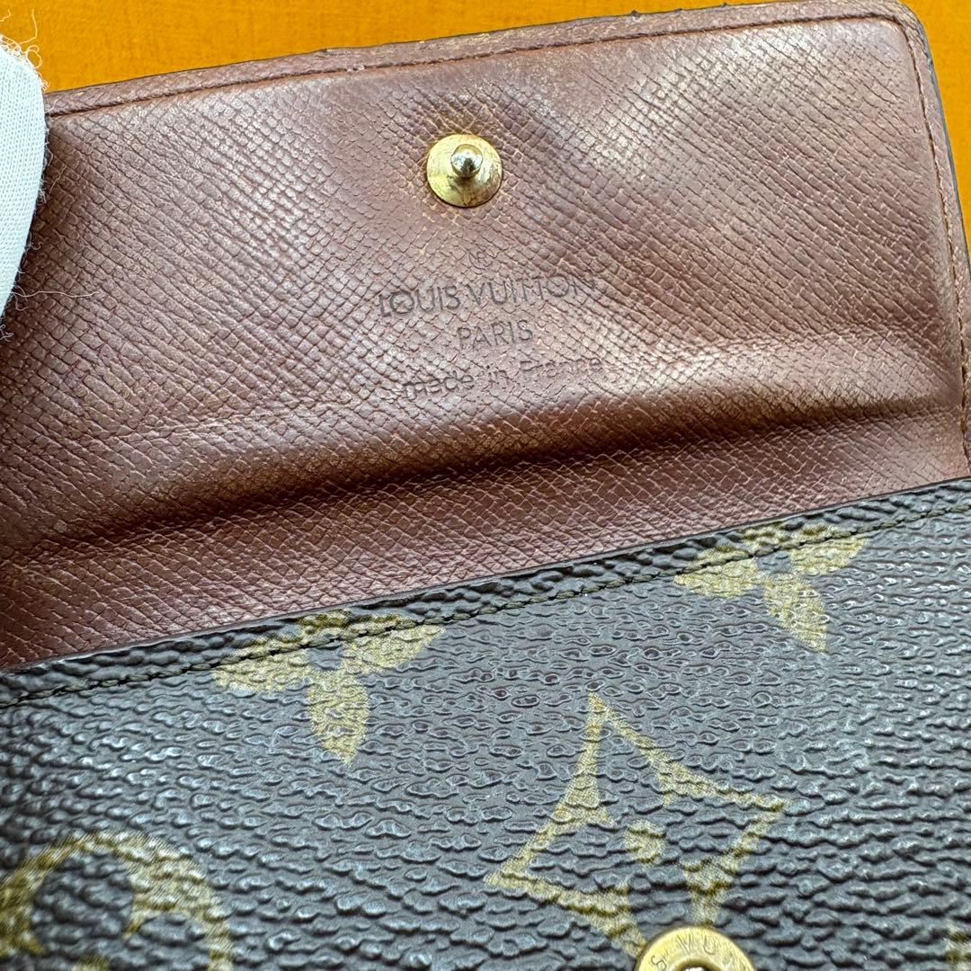 ルイヴィトン モノグラム Wホック財布　二つ折り財布 LOUIS VUITTO
