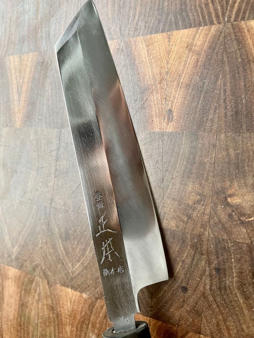 正本総本店　ケンムキ　ムキ物　165mm 5寸半　包丁　コバルト　VG10 鞘付