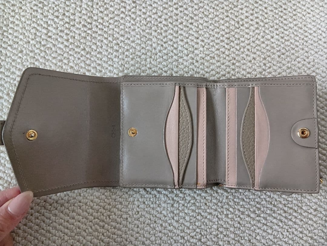 Chloe クロエ 三つ折 財布 箱付き