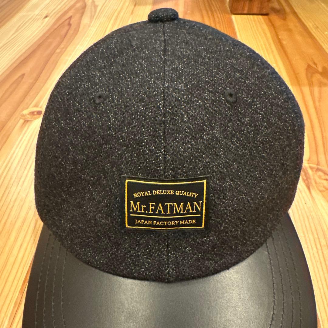 Mr.FATMAN WOOL CLASSIC LEATHER CAP ブラック