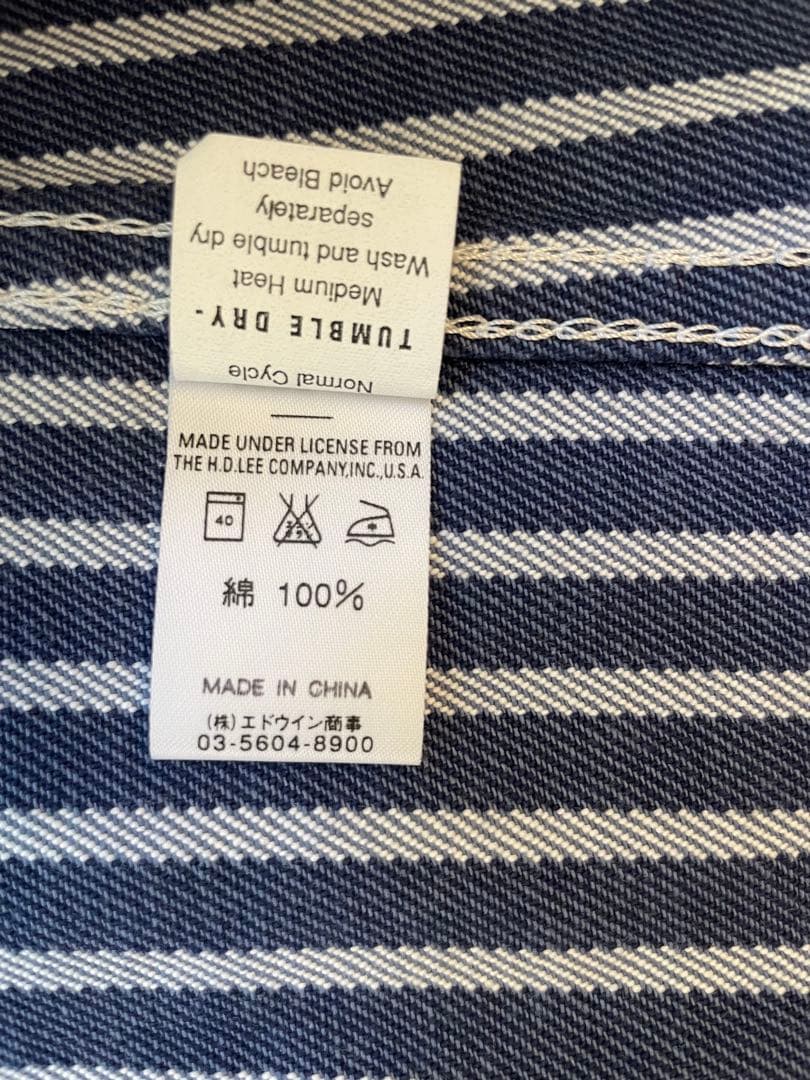 新品購入後未使用　希少　buddy Lee ヒッコリーカバーオール
