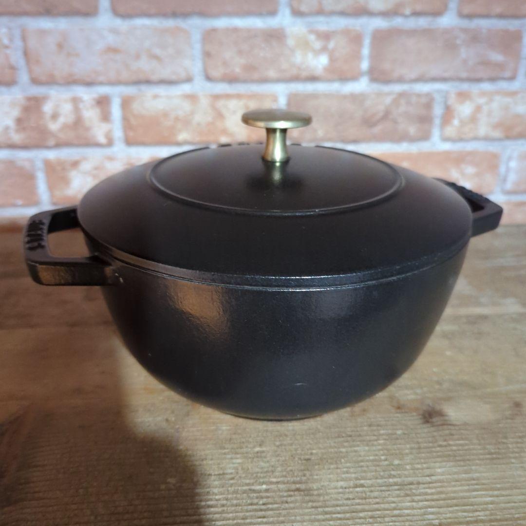 STAUB ストウブ　ワナベ 　 ブラック　 L 20cm