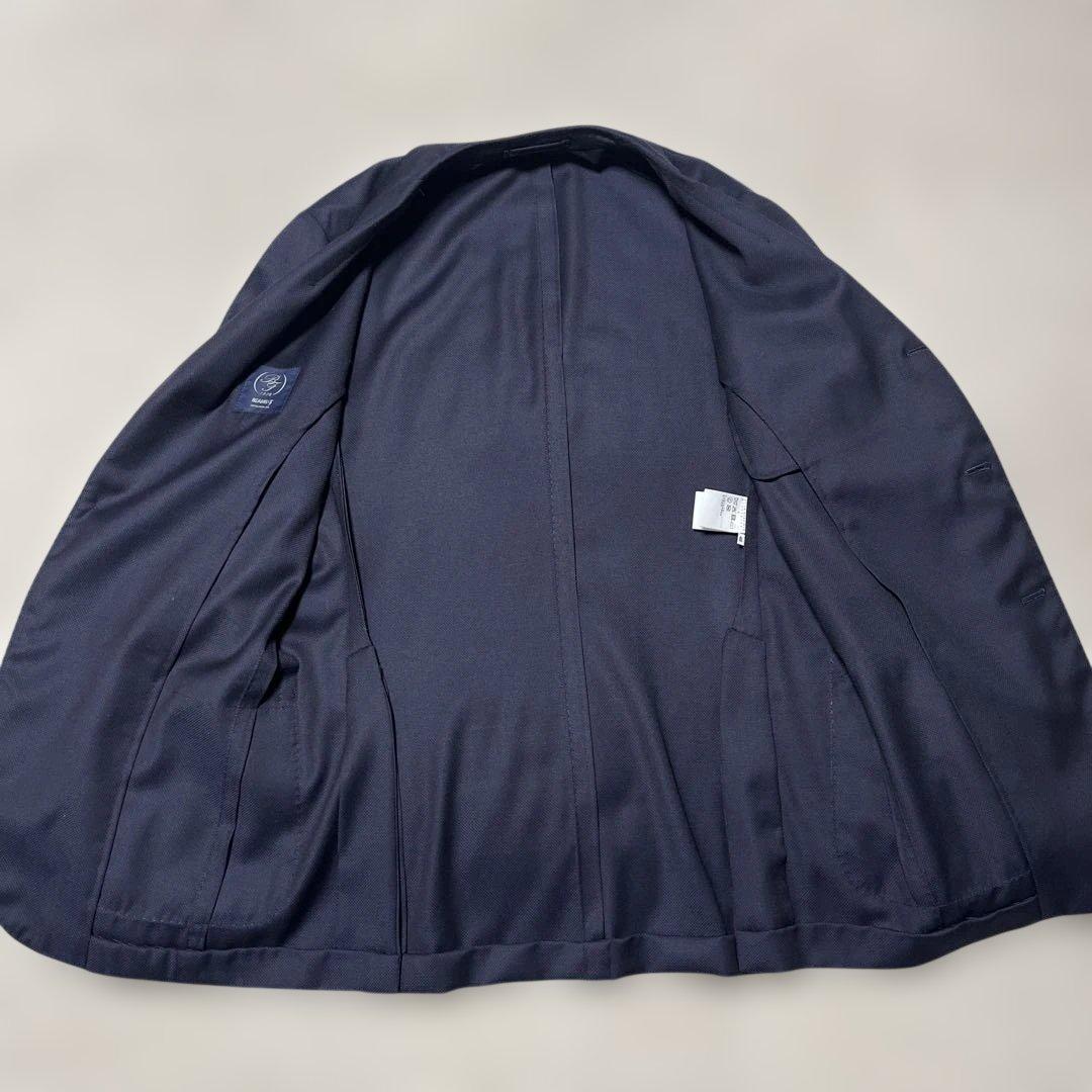 ビームスエフ　リングヂャケット製 ネイビー ジャケット　ウール　ホップサック