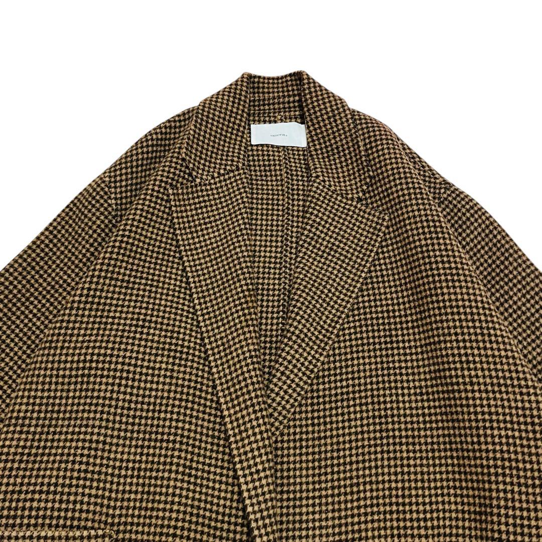 TODAYFUL トゥデイフル オーバーチェックコート 38 ブラウン ロング