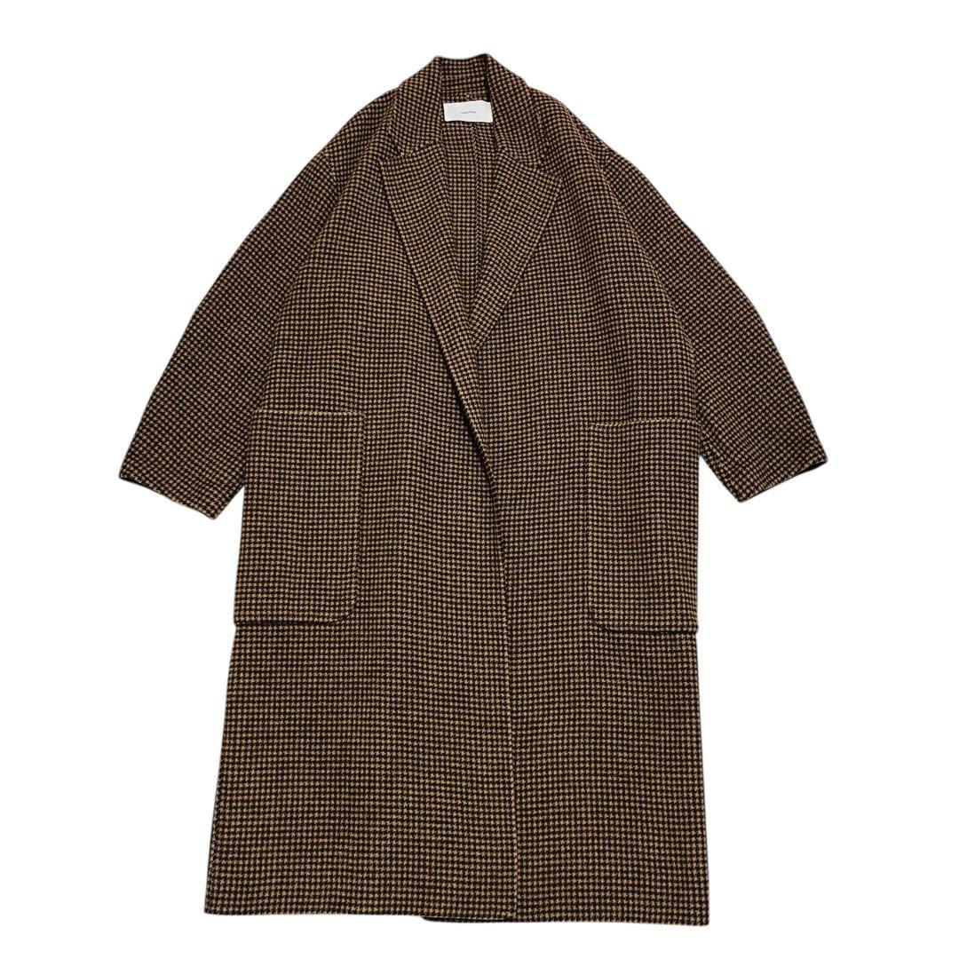 TODAYFUL トゥデイフル オーバーチェックコート 38 ブラウン ロング