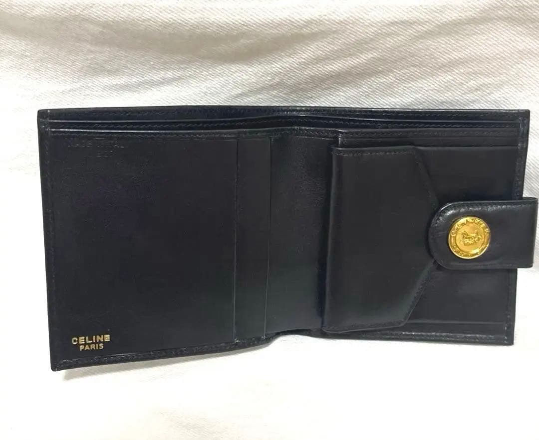 CELINE SPORT 二つ折り財布 ブラック