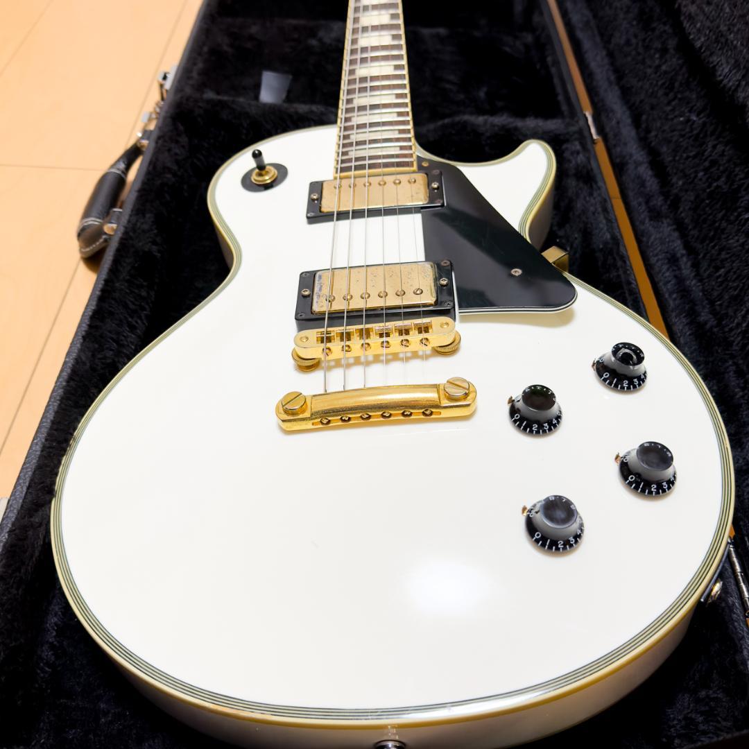 Burny RLC-55 レスポール カスタム タイプ ホワイト ゴールド