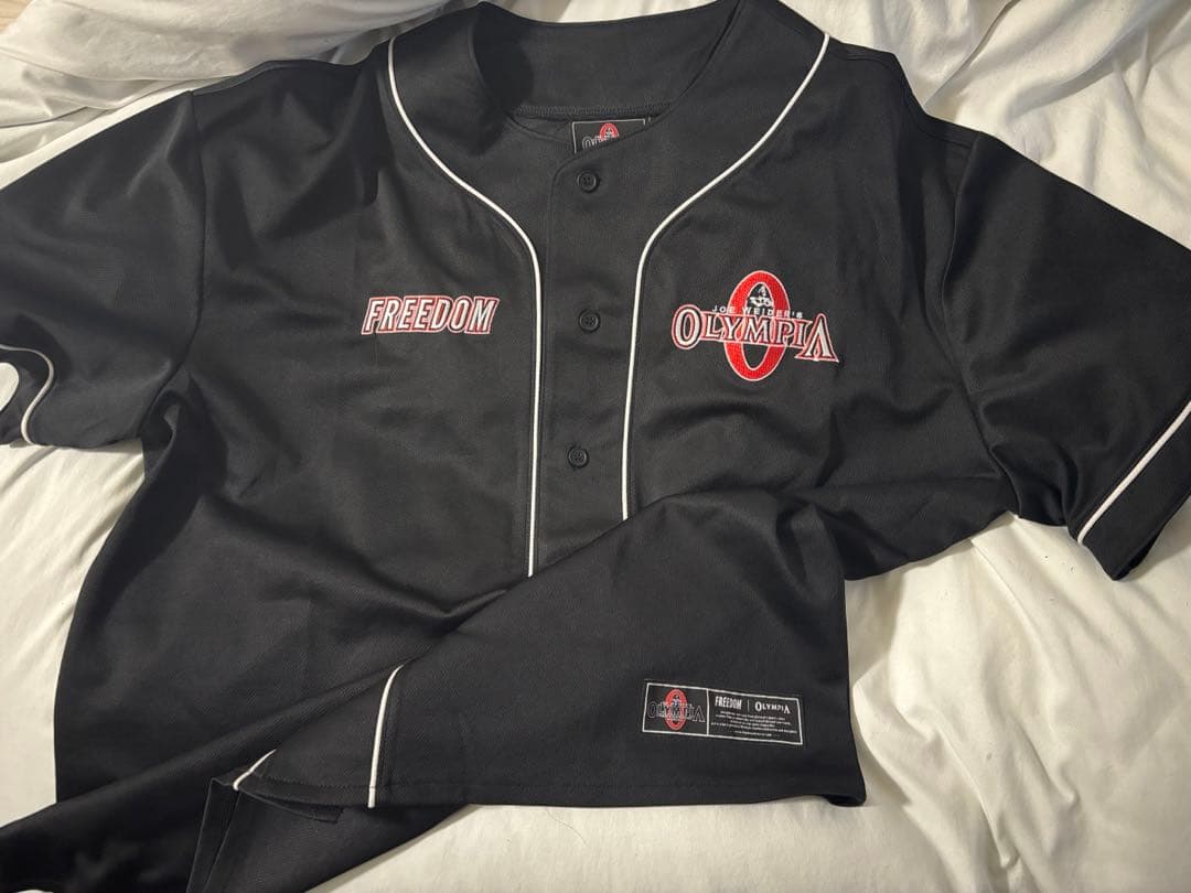 OLYMPIA FREEDOM フリーダム ベースボールシャツ ブラック3XL