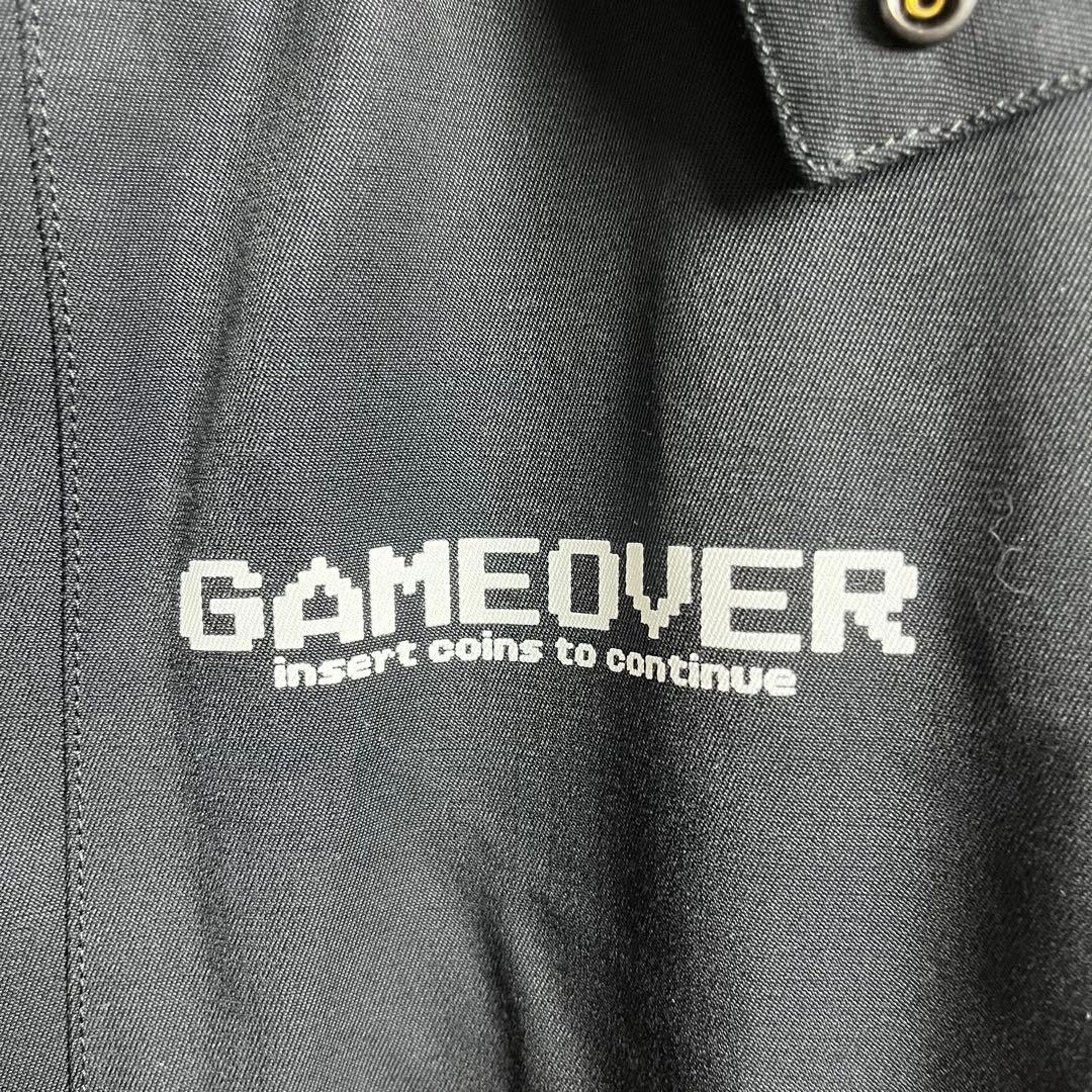 468 電池警告巨大背面プリント×GAMEOVER胸ロゴ SHAREEF 日本製