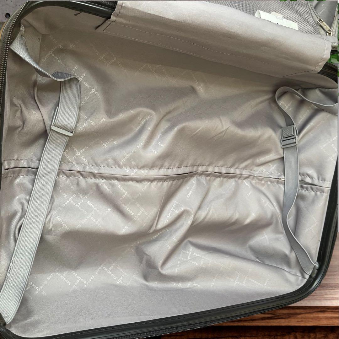 Samsonite 機内用 持ち込み 4輪 スーツ キャリーケース シルバー