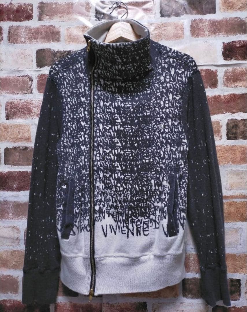 VIVIENNE WESTWOOD MAN 総柄 変形 オーブ ニット ブルゾン