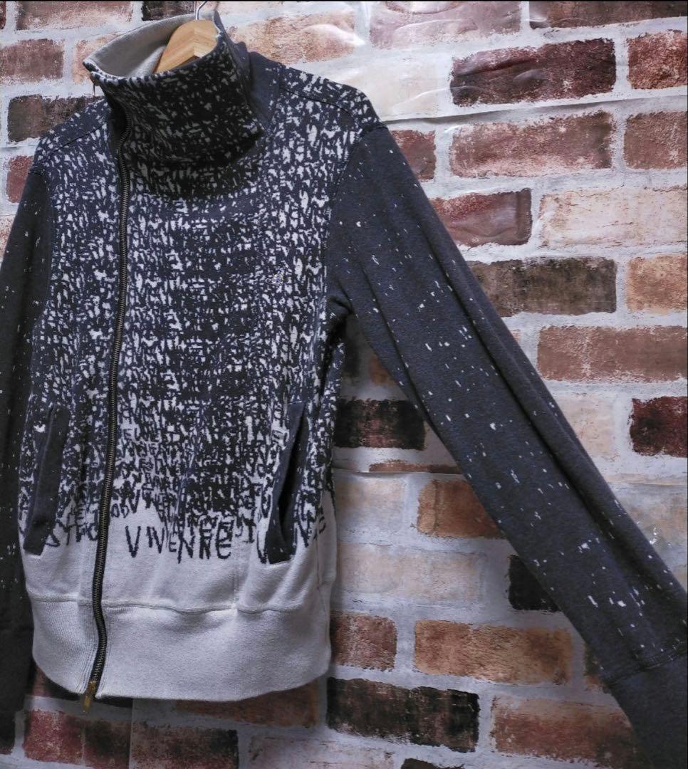 VIVIENNE WESTWOOD MAN 総柄 変形 オーブ ニット ブルゾン
