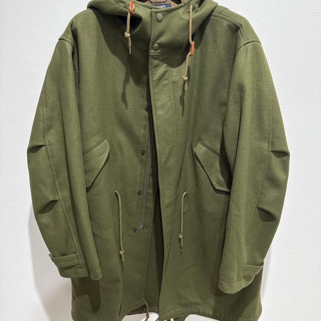 SHIPS × KAPTAIN SUNSHINE オリーブグリーン モッズコート