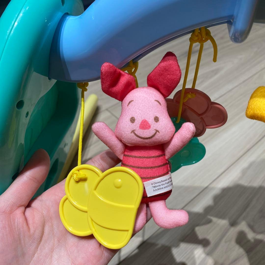 （美品）くまのプーさん　えらべる回転 6WAYジムにへんしんメリー　プーメリー