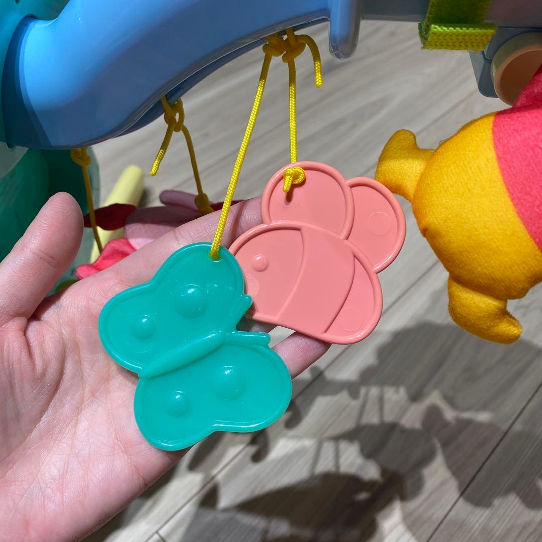 （美品）くまのプーさん　えらべる回転 6WAYジムにへんしんメリー　プーメリー