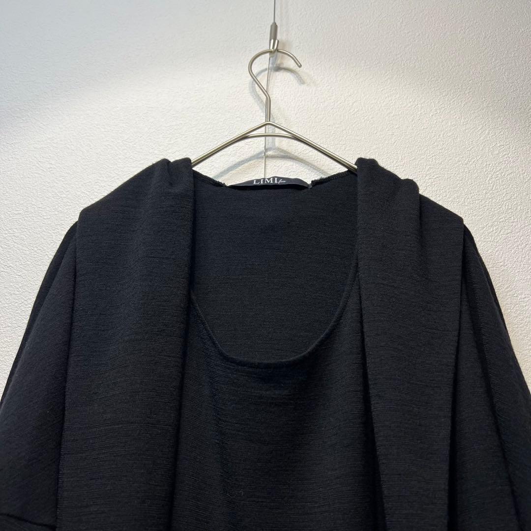 希少 美品 LIMI feu ウール 変形 デザイン ニット ワンピース S