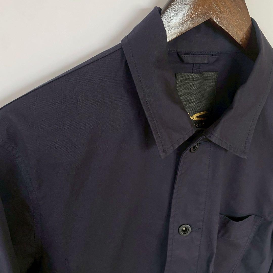 美 デンハム　ワーク　ジャケット　ネイビー　DENHAM コットン　ナイロン　L