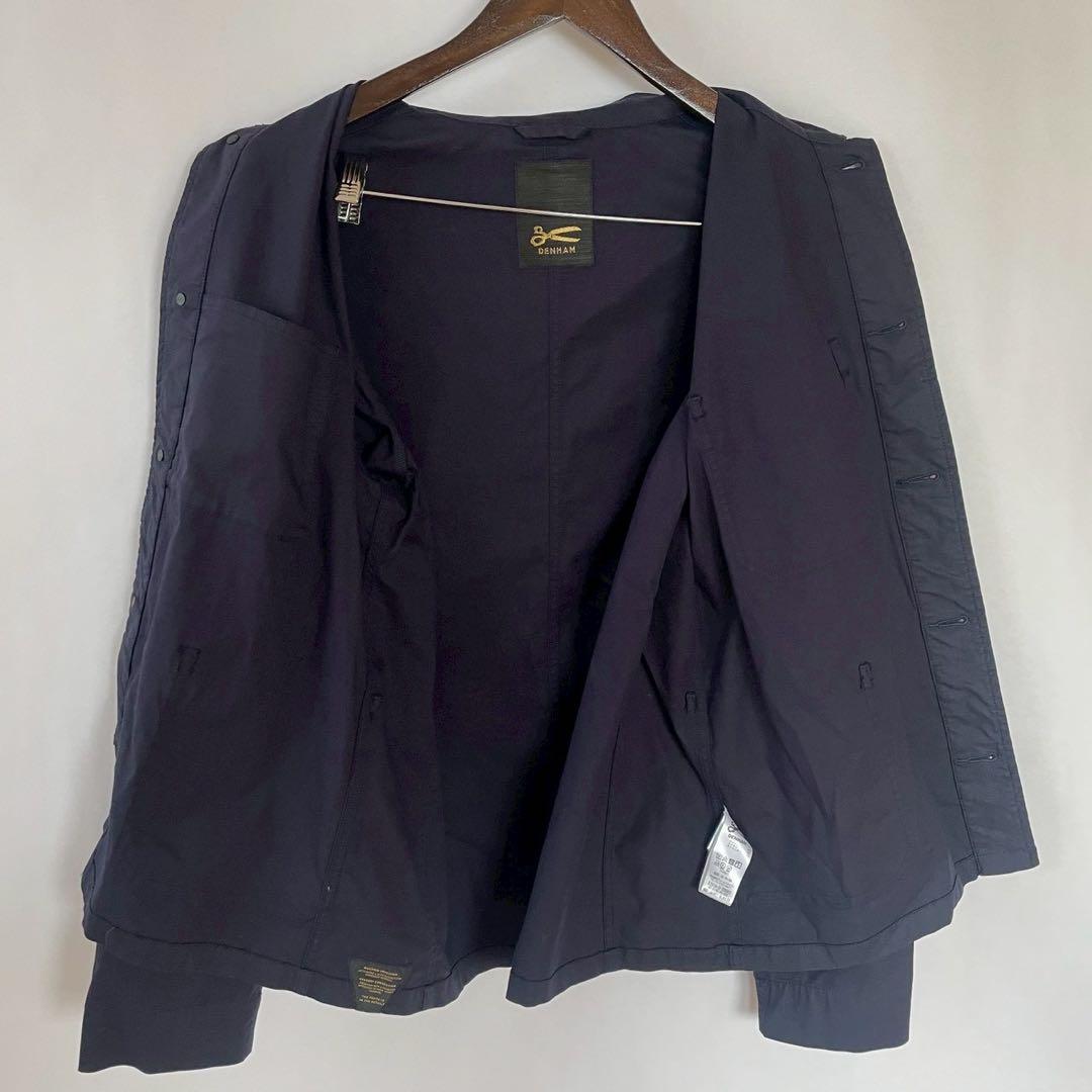 美 デンハム　ワーク　ジャケット　ネイビー　DENHAM コットン　ナイロン　L
