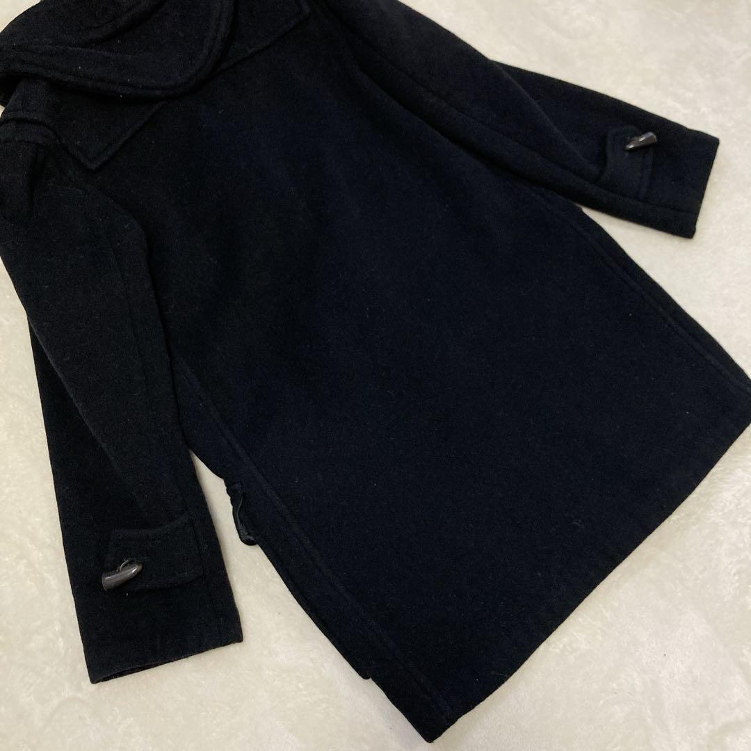 【希少美品】バーバリーロンドン　ロングダッフル　ブラックチェック　イングランド製