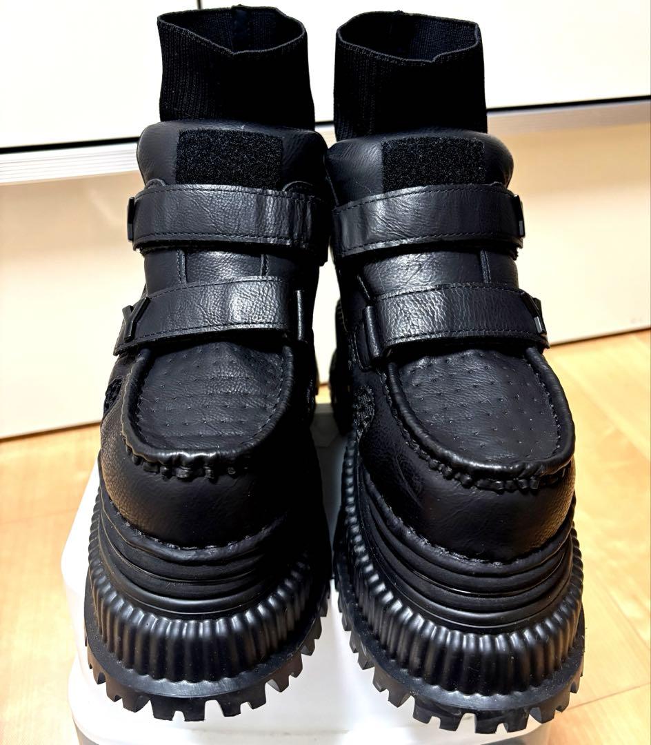 ♪*様 【美品★完売品】YELLO PLATFORM ショートブーツ ブラック