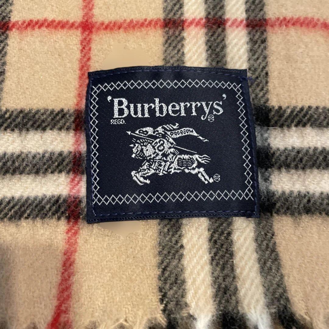 良品 BURBERRY バーバリー ウール　ノバティック　膝掛け