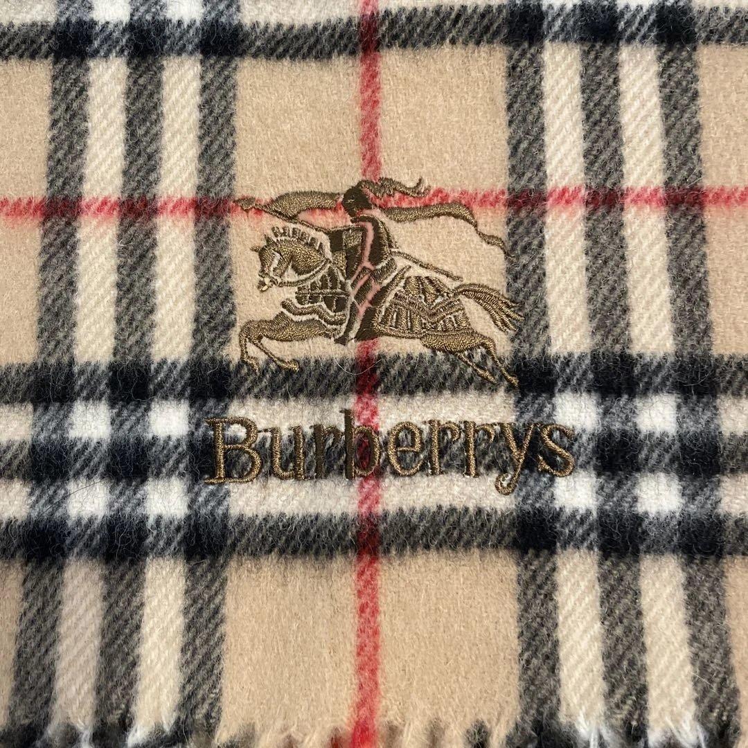 良品 BURBERRY バーバリー ウール　ノバティック　膝掛け