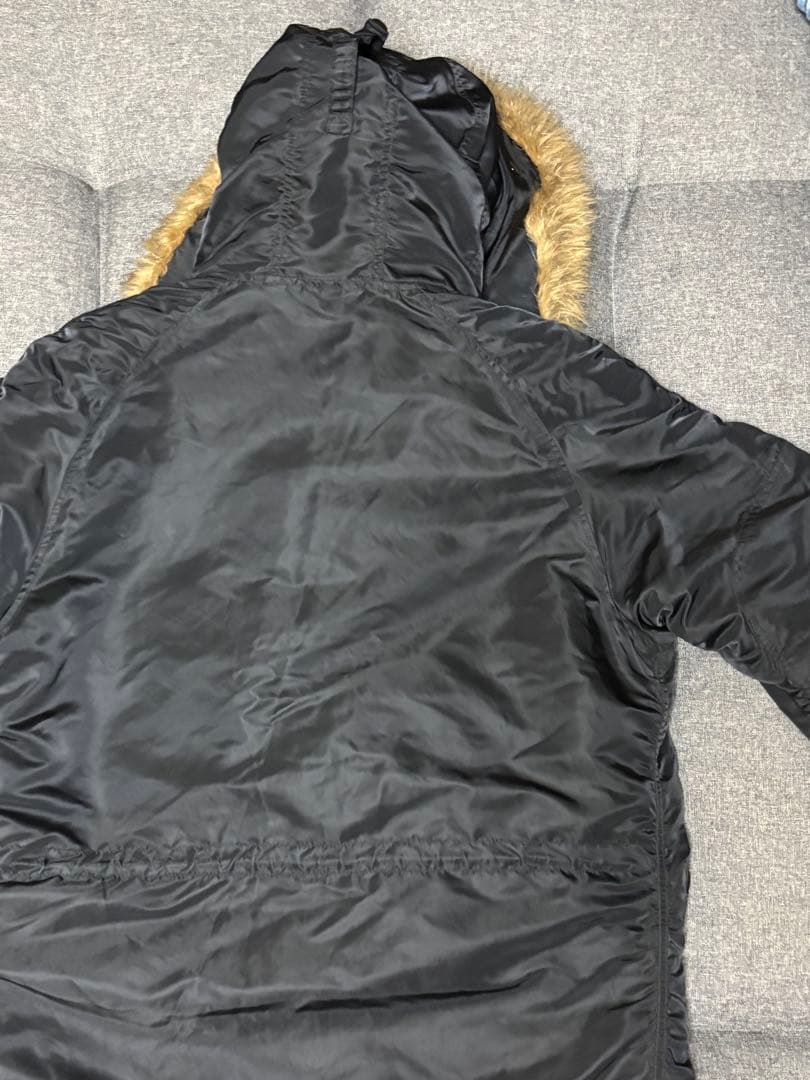 ALPHA INDUSTRIES ブラック モッズコート