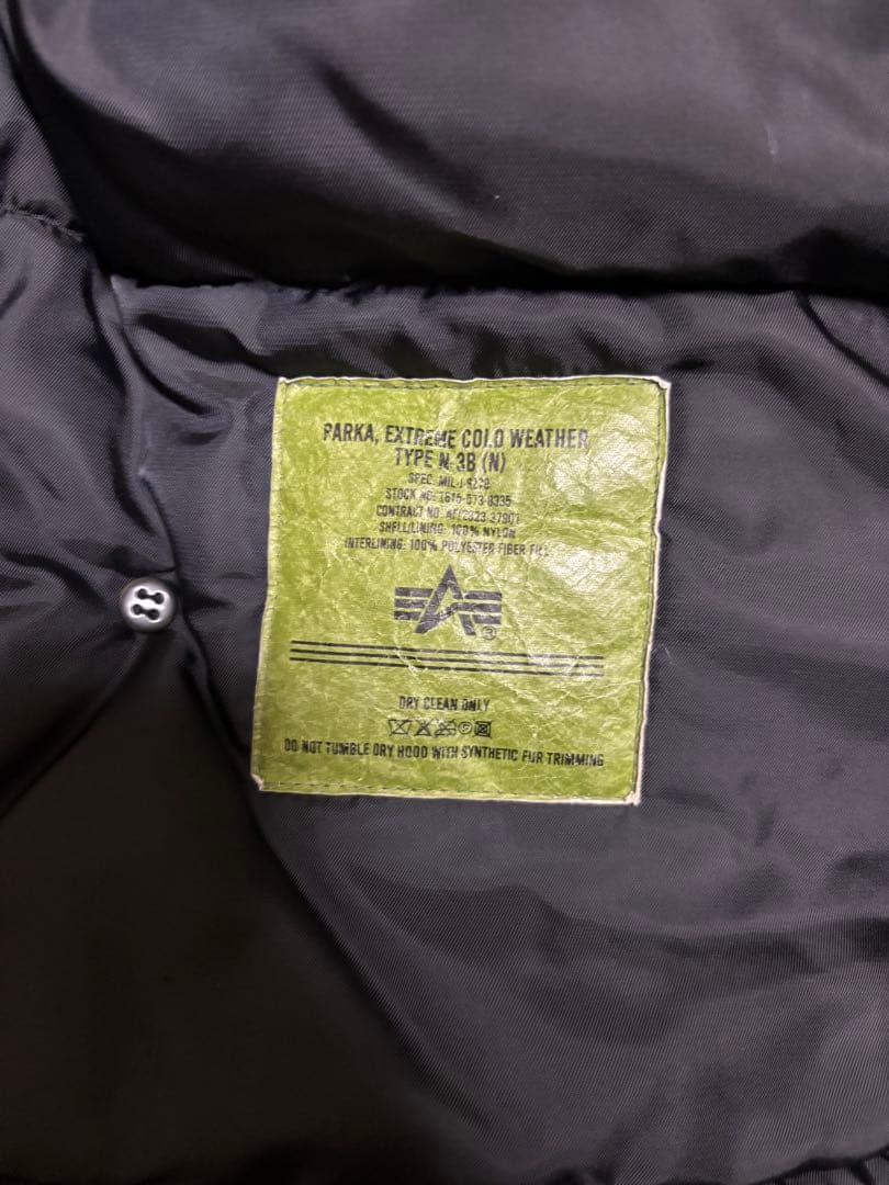 ALPHA INDUSTRIES ブラック モッズコート
