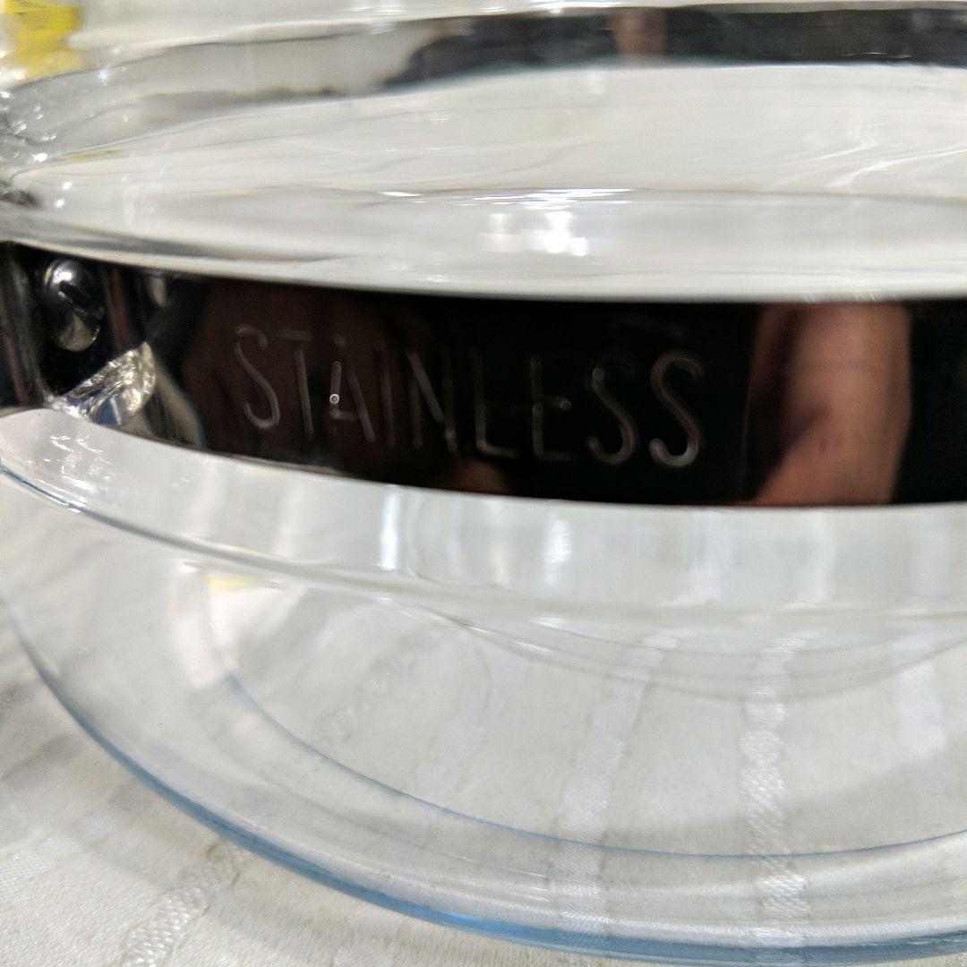 【未使用】オールドパイレックスPYREX　片手鍋　18cm　耐熱ガラス