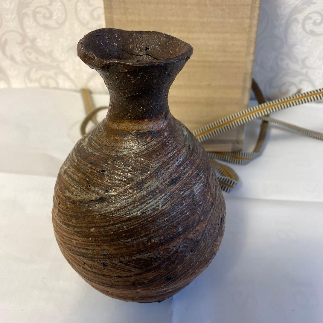 常滑刷毛目小壺