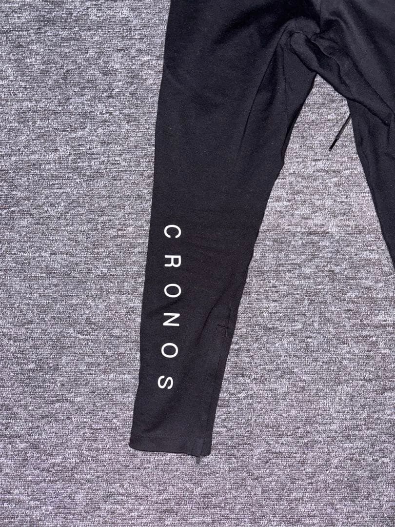 CRONOS ブラック スリムフィットパンツ　S