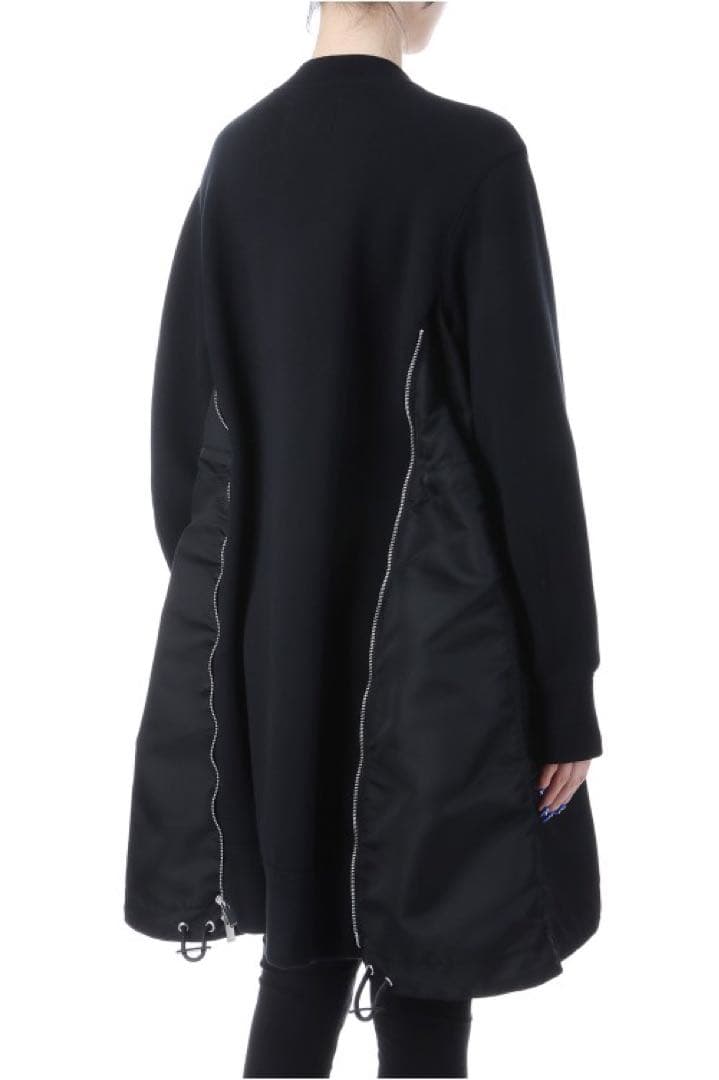 美品 sacai Sponge Sweat Nylon Twill Dress