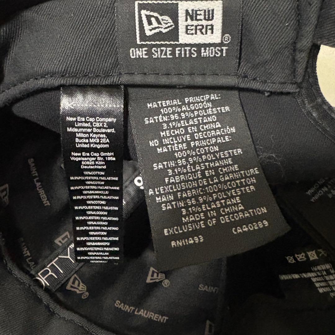 ニューエラ×SAINT LAURENT NEW ERA キャップ　ケリングタグ