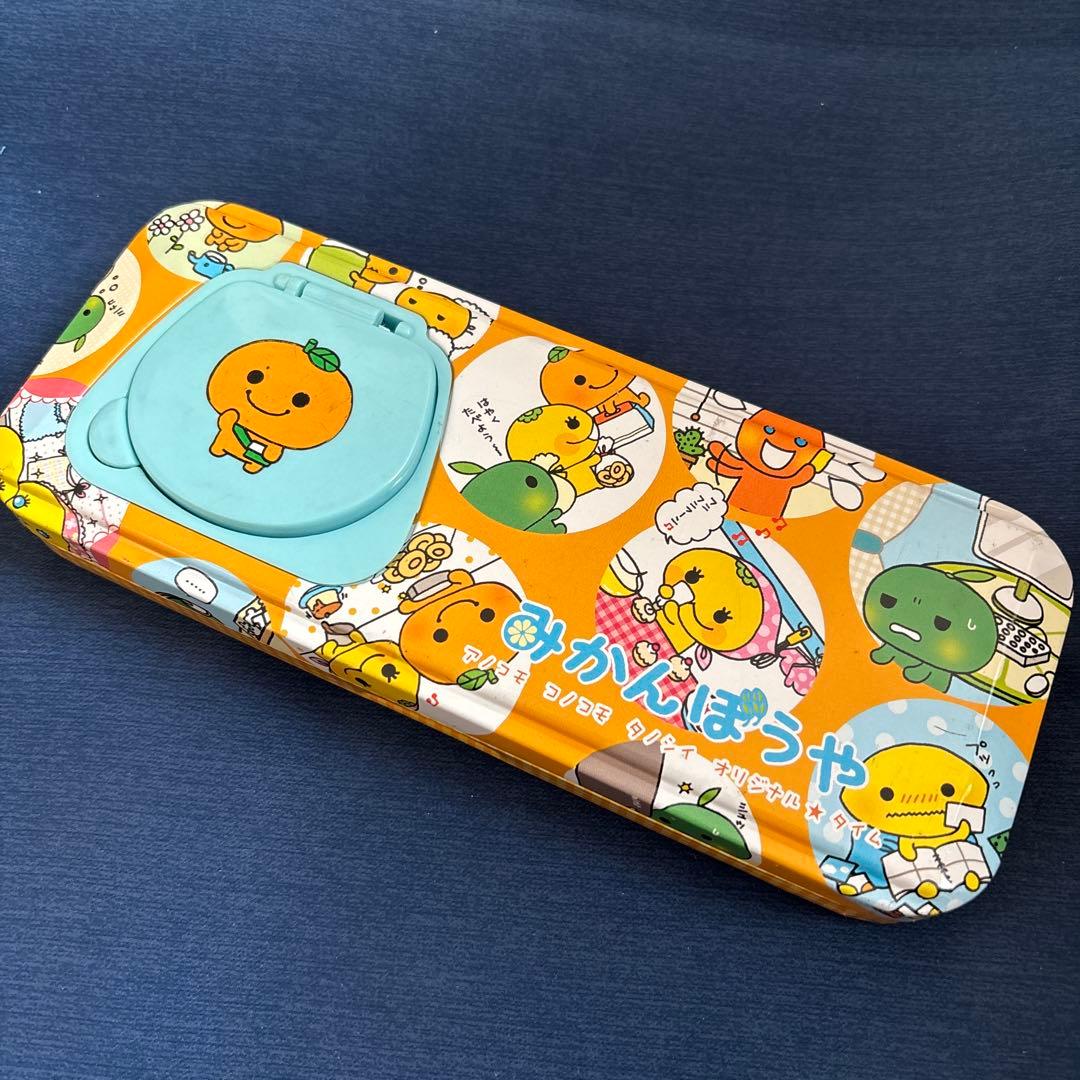 【平成レトロ】みかんぼうや 缶ペンケース 当時物