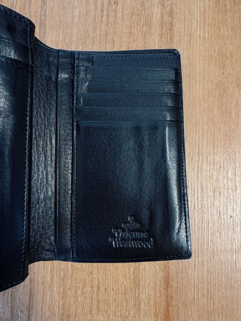 廃盤希少！！　Vivienne Westwood ブラック三つ折り財布