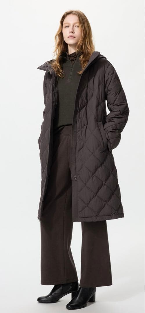 ユニクロ新品未使用タグ付　パフテックロングコートリラックスフィット