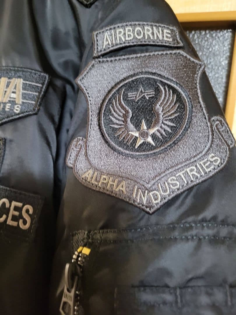 アルファ ALPHA U.S. ALPHA FORCES MA-1 フルパッチ