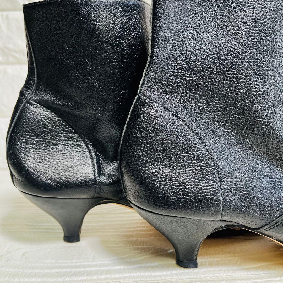 repetto レペット レースアップショートブーツ 黒 36 本革 23cm