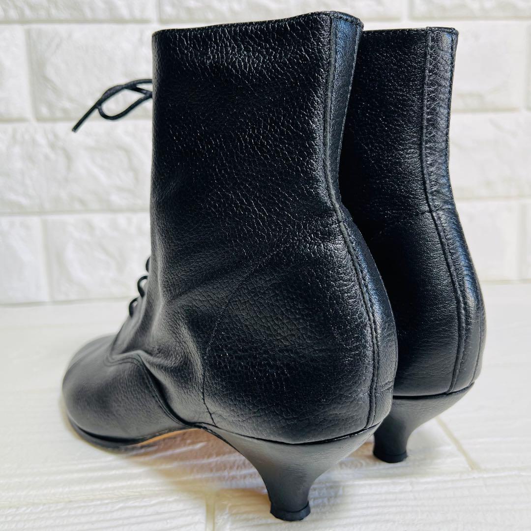 repetto レペット レースアップショートブーツ 黒 36 本革 23cm