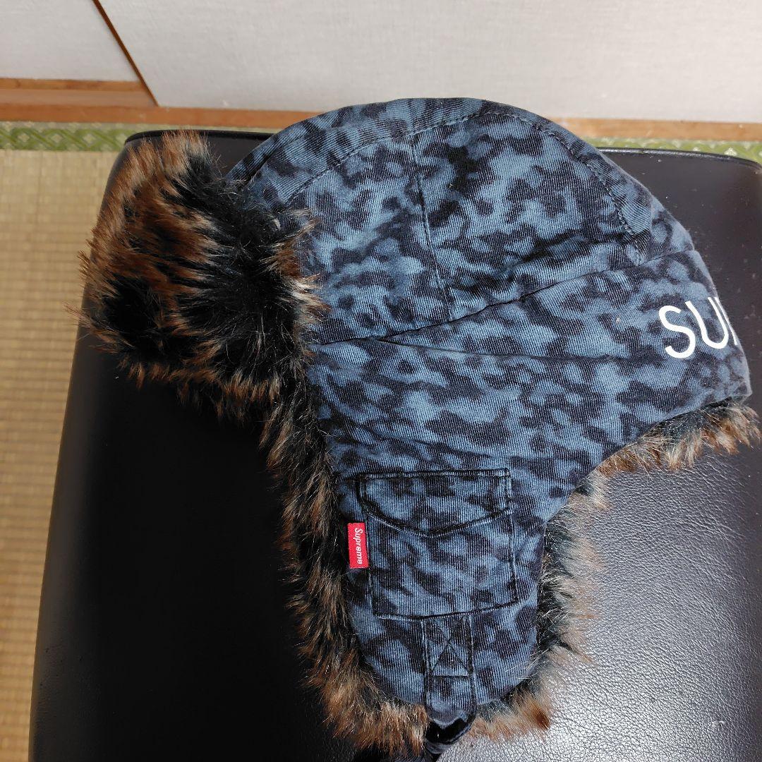 帽子 SUPREME liberty leopard cord trooper
