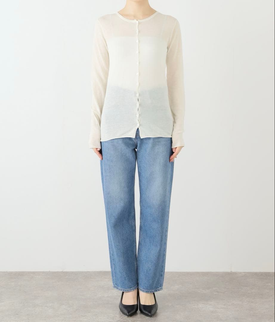 SLOBEIENA コットンシルク2wayカーディガン