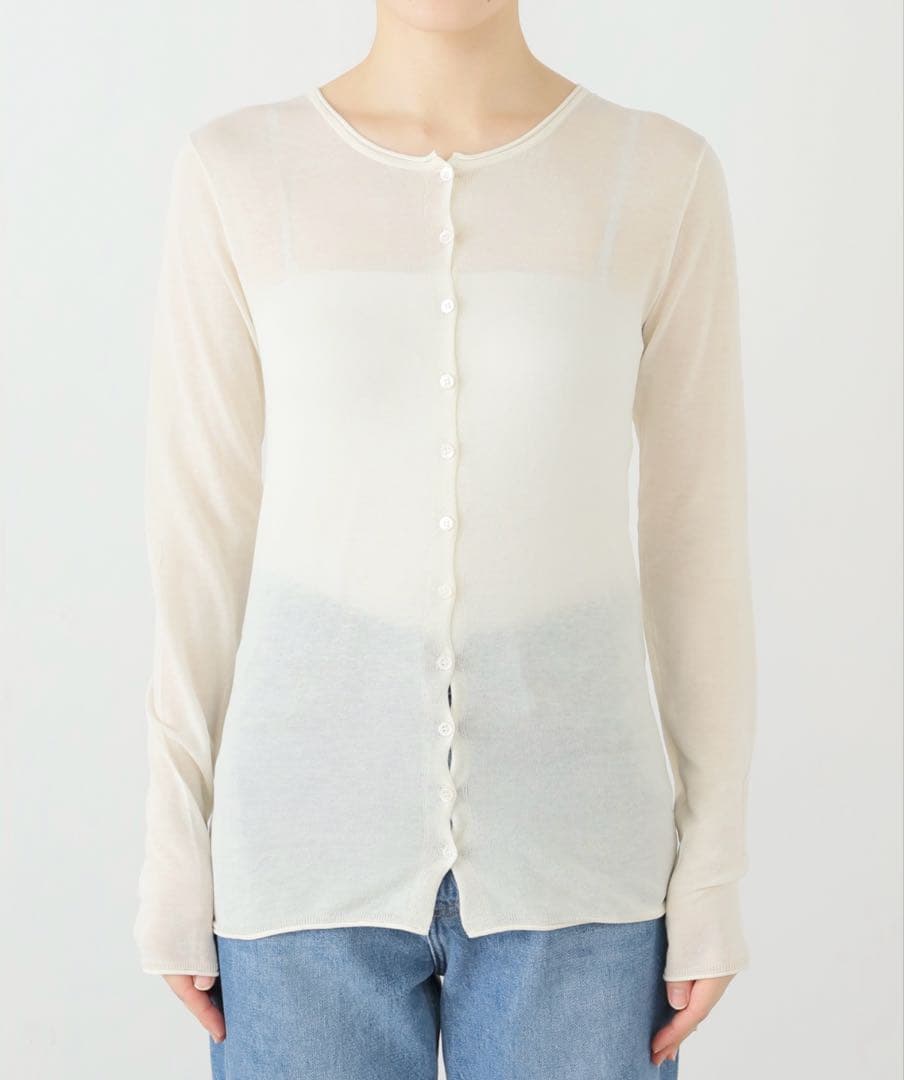 SLOBEIENA コットンシルク2wayカーディガン