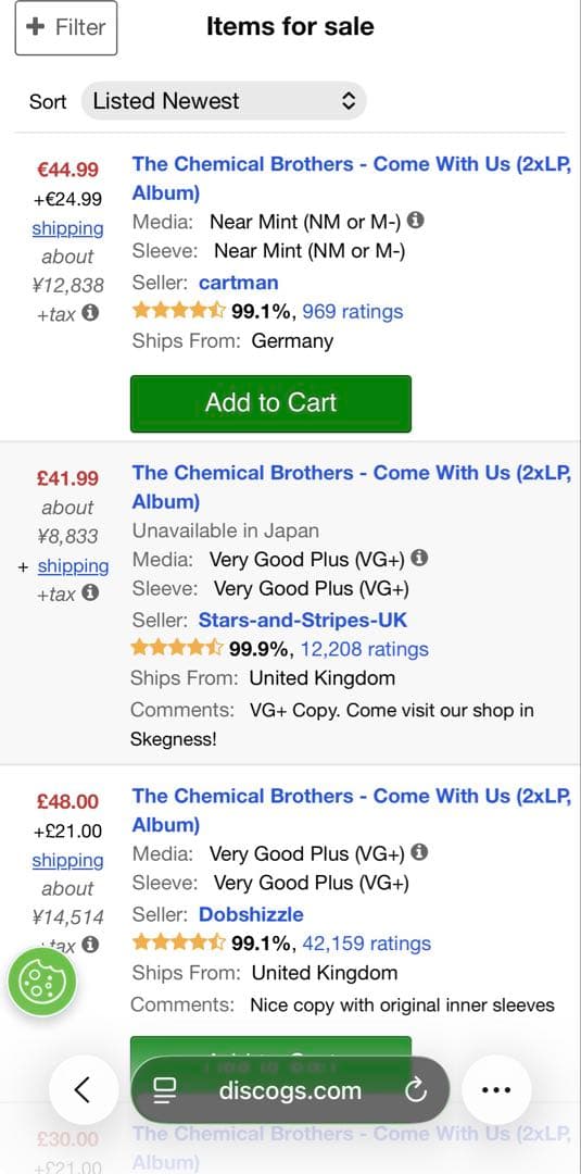 洋楽 Chemical Brothers - Come With Us (2LP)
