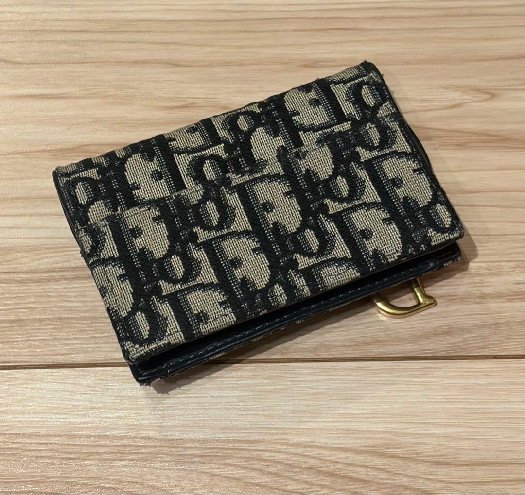 美品 DIOR ディオール Saddle サドル オブリーク 財布 カードケース