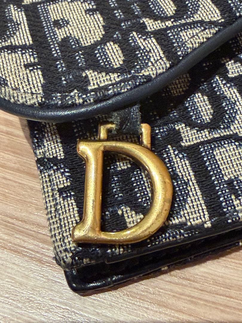 美品 DIOR ディオール Saddle サドル オブリーク 財布 カードケース