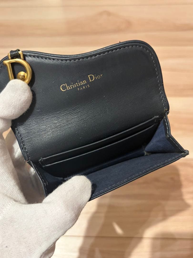 美品 DIOR ディオール Saddle サドル オブリーク 財布 カードケース