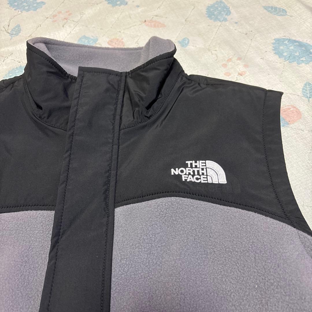 ほ*の様 THE NORTH FACE フリースベスト グレー/ブラック