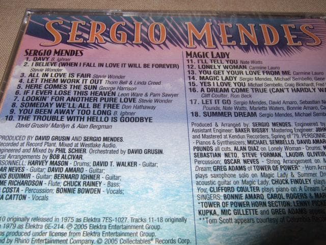 SERGIO MENDES,新品未開封,セルジオ・メンデス,ブラジル,2on1